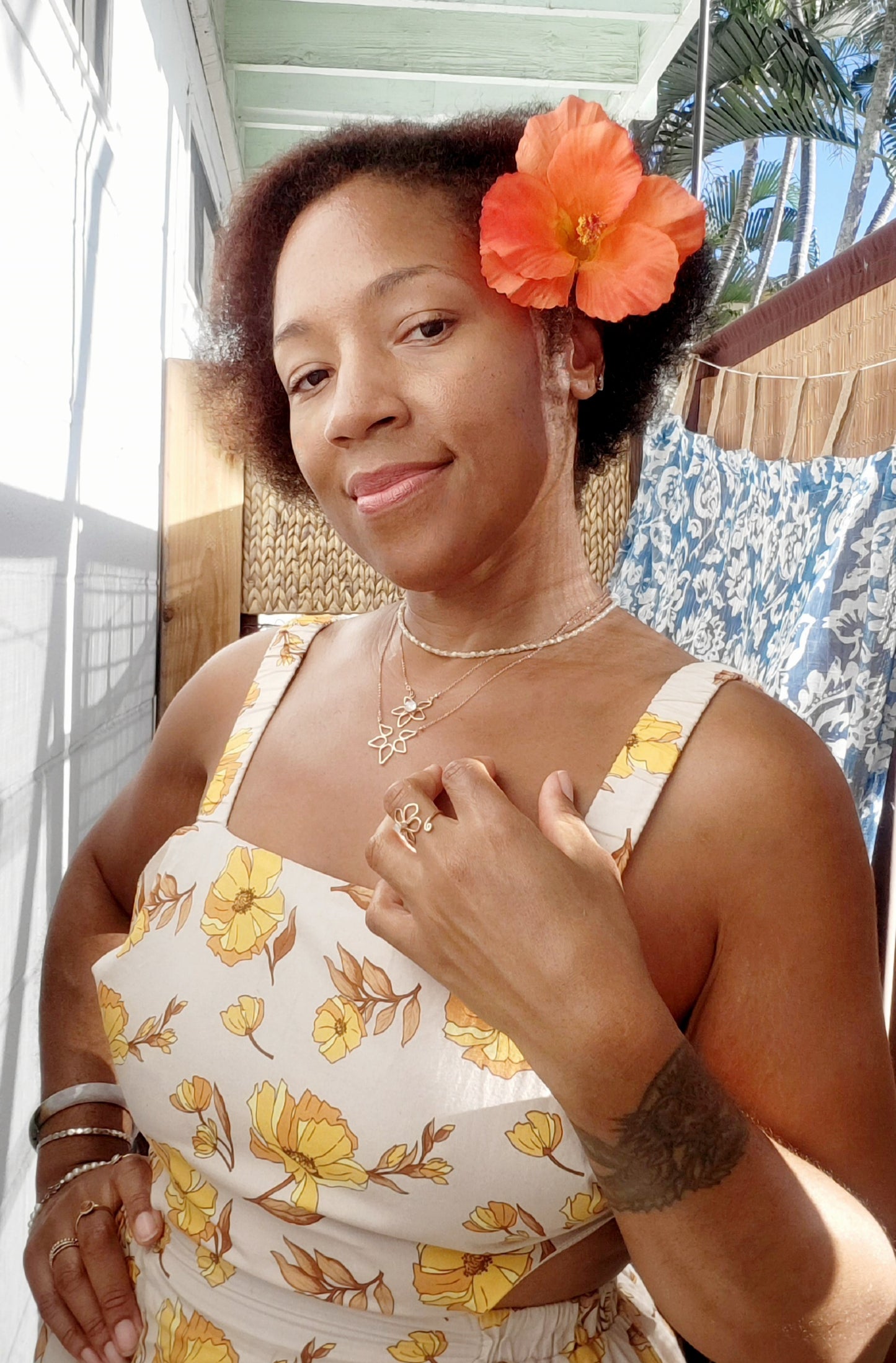 Naupaka Flower Necklace